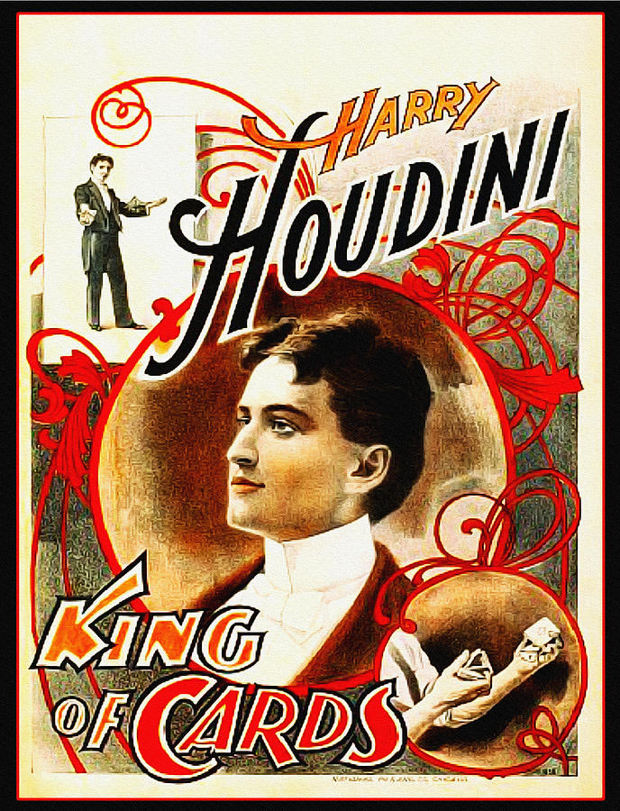 Kardenni's tweet photo. MAGIC HISTORY MONDAY: Harry Houdini, the master escapologist, began his magic career with card tricks before moving to escapes. His name wasn't always Houdini though; he was born Erik Weisz! #FunFact #MagicTrivia #houdinifacts #magichistory #escapesrtist #carctricks #kardenni #famousmagicians🃏"