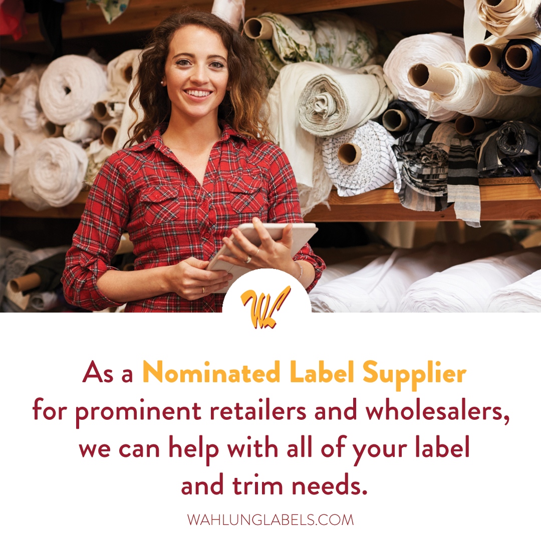 Our reputation for quality &amp; reliability from initial design to final delivery has secured us the role of Nominated Label Supplier for prominent retailers &amp; wholesalers. We can help with all of your label and trim needs! 

wahlunglabels.com 

#GoGlobalStayLocal