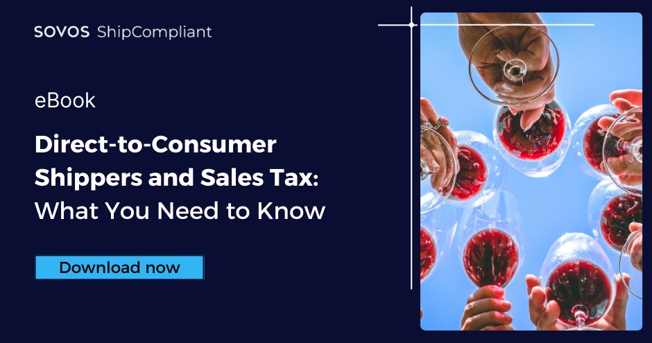 shipcompliant's tweet photo. Managing #SalesTax obligations across jurisdictions can be difficult. That's why we've compiled everything you need to know about sales tax to remain compliant when #DtCShipping alcohol across state lines. Learn more: https://t.co/rXqV5GFERw https://t.co/SO3zOZHyvR