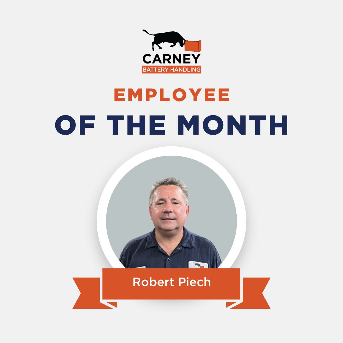 #EmployeeSpotlight

This month, we celebrate Fitter/Welder Robert Piech, a senior member of the production team at Carney, who has been ensuring that every product is perfectly constructed since 1999. 

Thank you, Robert! 
#carneybatteryhandling #employeeofthemonth
