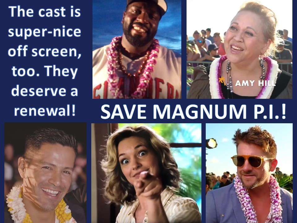 Fans are not giving up hope that @NBC will decide to #SaveMagnumPI #RenewMagnumPI because #MagnumPI is our feelgood show.
