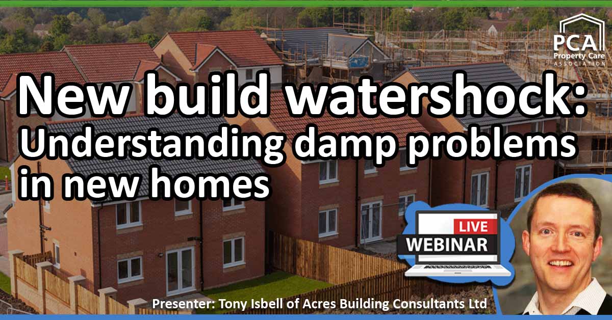 PCAPropertyCare's tweet image. Mark your calendars for our next webinar 📆. We will be discussing why we are seeing new build properties suffer #dampness, #condensation &amp;amp; #mouldproblems and what needs to be considered determining the root cause 🎯To find out more click here 👉 property-care.org/events-webinar…