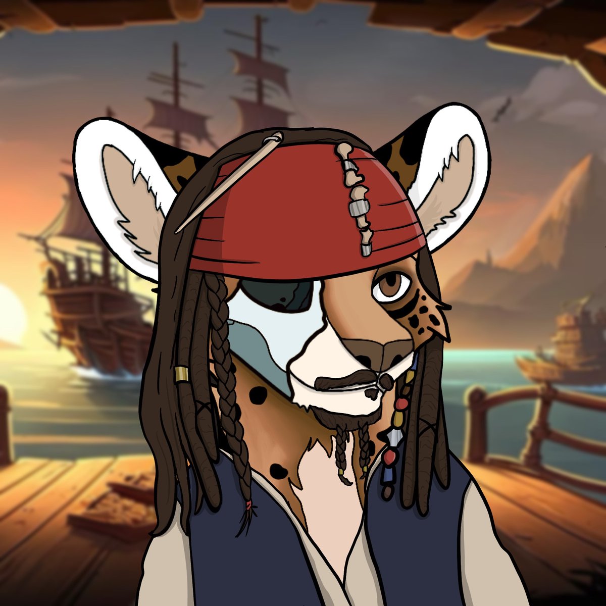 ❤️🏴‍☠️RARE DROP!🏴‍☠️❤️ Jack Sparrow!🏴‍☠️ There is a big sale on Rare Mutant Leopards, don't miss this opportunity!🎉 ✨0.0095 WETH #NFT #NFTs #NFTCommunity 🔗opensea.io/assets/matic/0…