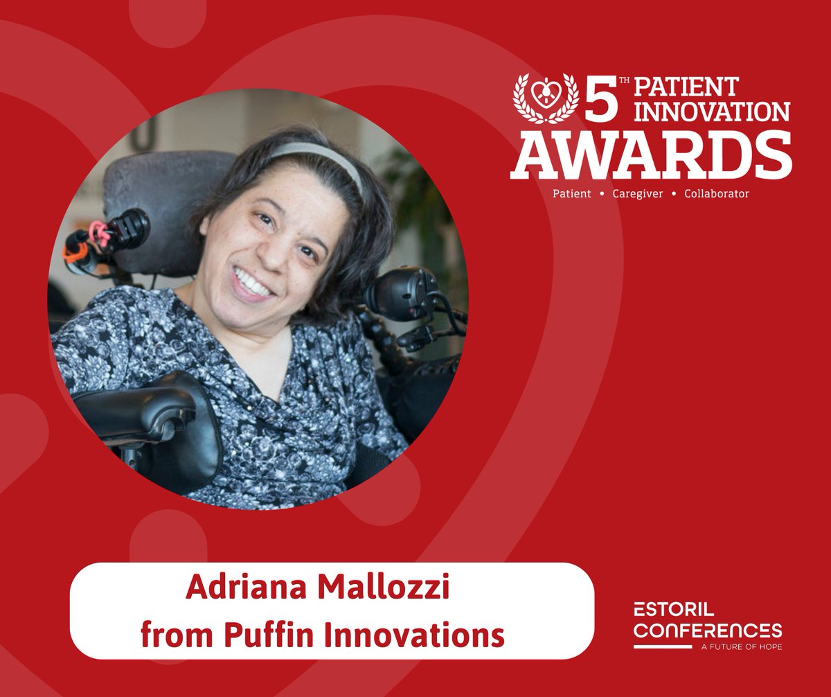 We are excited to present the first awardee of the Patient Innovation Awards 2023 in the category “patient innovator”, Adriana Mallozzi!

Register now and join us on the 1st and 2nd of September to meet these innovators! Get your tickets here: estorilconferences.org/registration/

<a href="/PuffinInno/">Puffin Innovations</a>
