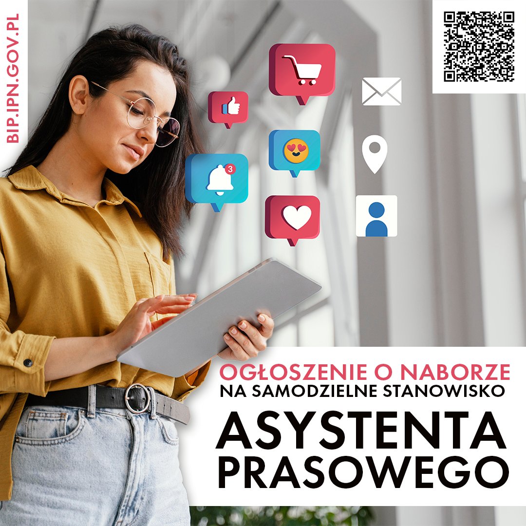 IPN_Bialystok's tweet photo. #praca #szukamywłaśnieciebie
✔ Ogłoszenie o naborze na stanowisko pracy w Instytutucie Pamięci Narodowej w Białymstoku.
‼ Wyślij nam swoje #CV wraz z listem motywacyjnym pocztą elektroniczną na adres: marzena.wroblewska@ipn.gov.pl do dnia 31 sierpnia 2023 r. https://t.co/j2FE8Mep3x
