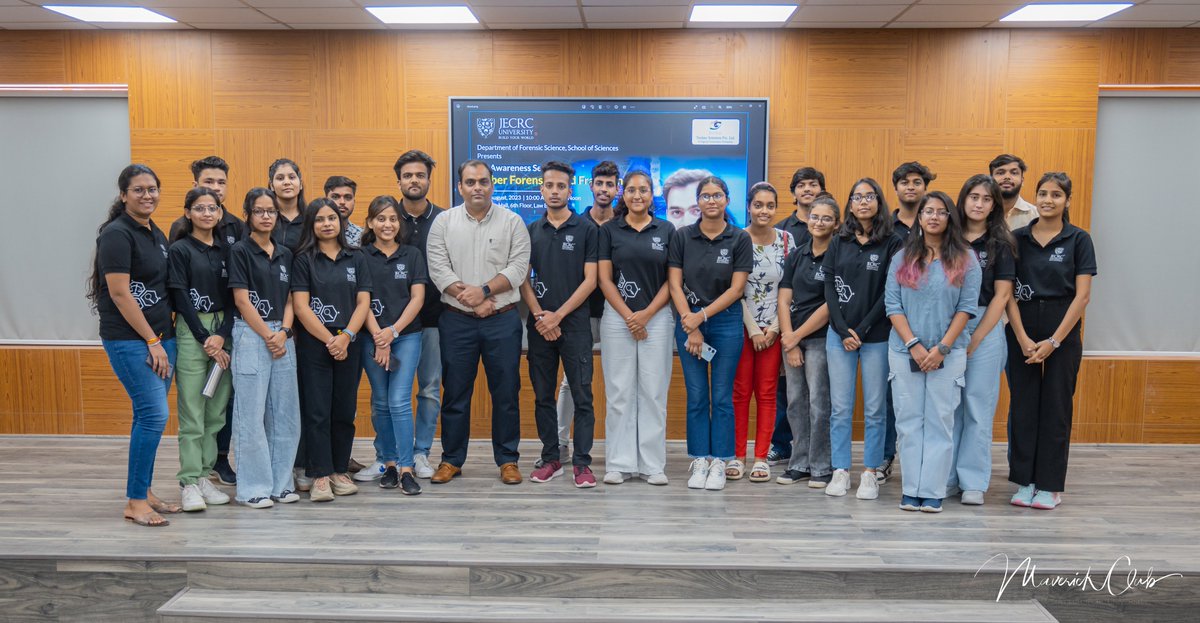 3ets_Forensics's tweet photo. Saquib Iqbal from @3ets_Forensics delivered an enlightening "Cyber Forensics &amp; Fraud Analysis" session at @jecrcuniversity forensic science students!

#DRIF #DigitalForensics #CyberForensicsAwareness #FraudAnalysisInsights #JECRCUniversity #ForensicScienceEducation #Team #3ETS https://t.co/VzPEf7cbpF
