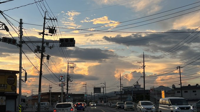 今日の夕空。もういっちょ  