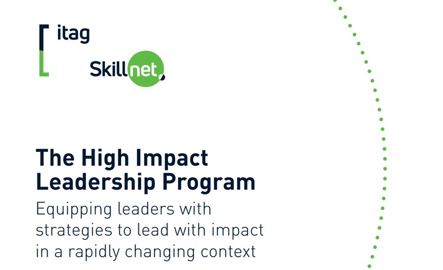 📣 Calling all #Leaders, Experienced Managers who want to expand their current #Leadership Skills, Empolyees, looking to transition to a people #Management  role

High Impact Leadership Programme launches 7th Sept.
Find out more lnkd.in/eUHrPerP

email info@itag.ie
#itag