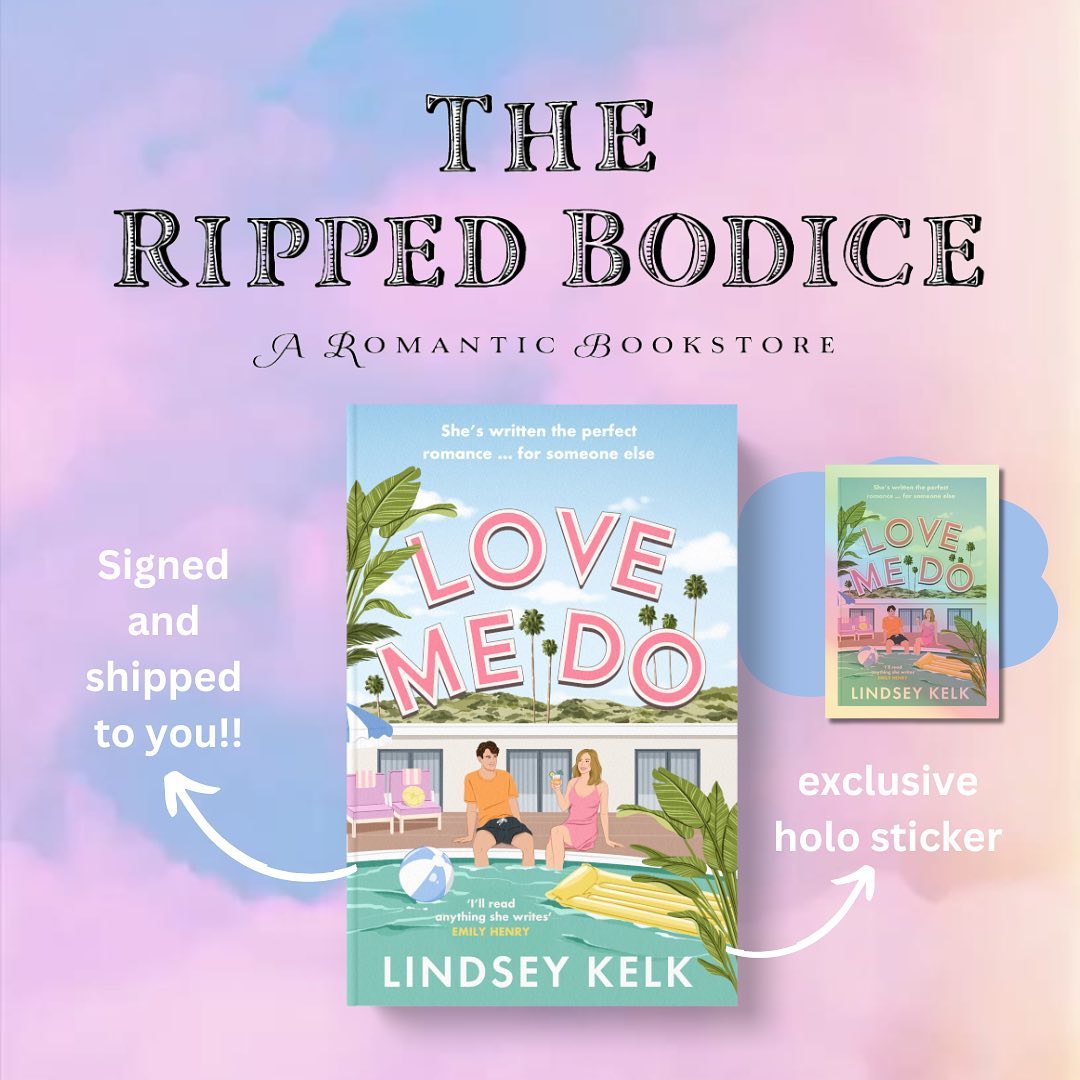 Two more weeks until #LoveMeDo by @LindseyKelk comes out! Pre-order from @TheRippedBodice to get a signed, personalized copy and an exclusive sticker! 💟 Order here: bit.ly/3R54mav