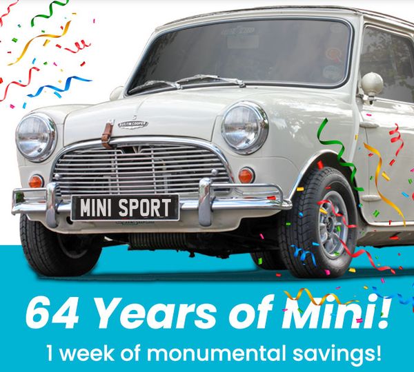 minisportltd's tweet photo. 64 Years of Mini, 1 Week of Mega Savings!
Dive into Mini Sport's biggest deals yet! Celebrate Mini's iconic 64th with exclusive offers & sizzling Manager's Specials. Don't miss out!
Visit: https://t.co/BAqcoqCsB4
#classicminibirthday #celebrate #minisportltd #classicminiparts https://t.co/qt29xE6Snb