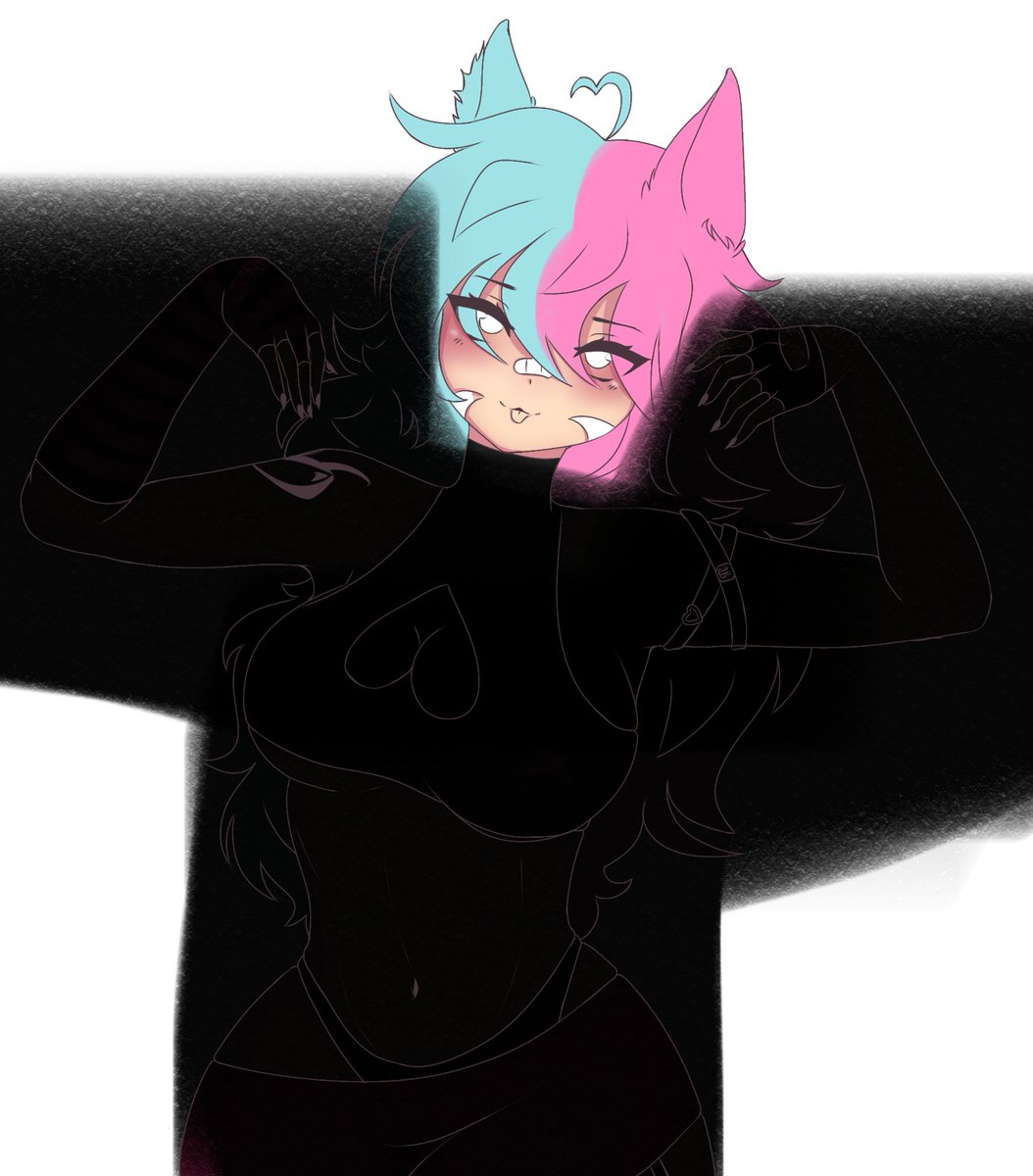 Whatciptus's tweet photo. So there's been some changes to the hair..bi think I wikk be doing split hair dyes. But idk which ones so can you guys be angels and go on my Instagram (Micamacameow) and vote for pink or orange? #furry #furryart #furryartist #furryartwork #furrygirl #catgirl #meow #animecatgirl https://t.co/LkwtkBddBu