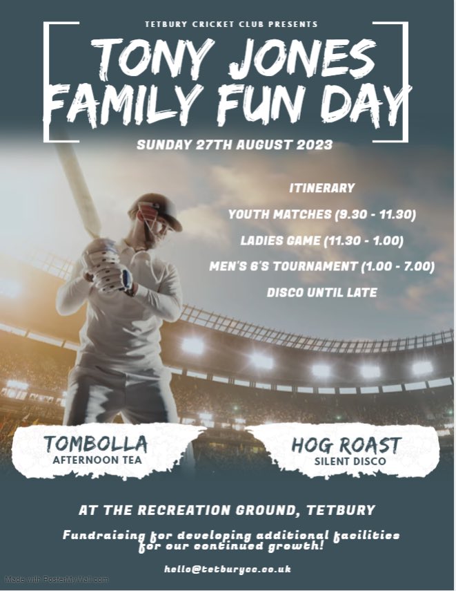 Come join us on Sunday 🏏 Spectator tickets just £10 including afternoon tea and a hog roast ☕️ 🐖