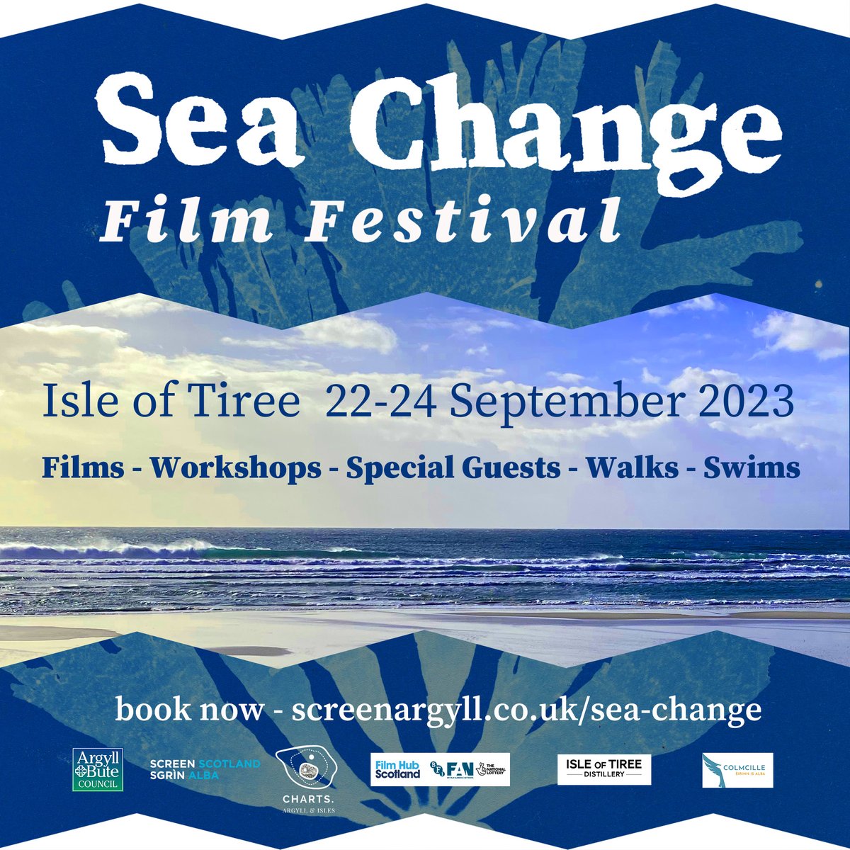 Scotland's only film festival dedicated to female filmmaking talent is back. 

Head to #SeaChange23 for films, workshops, a celebration of 100 years of 16mm film and - of course - swims! 🌊 
 
📅 22 - 24 September
📍 Tiree 
🎟️ screenargyll.co.uk/sea-change
