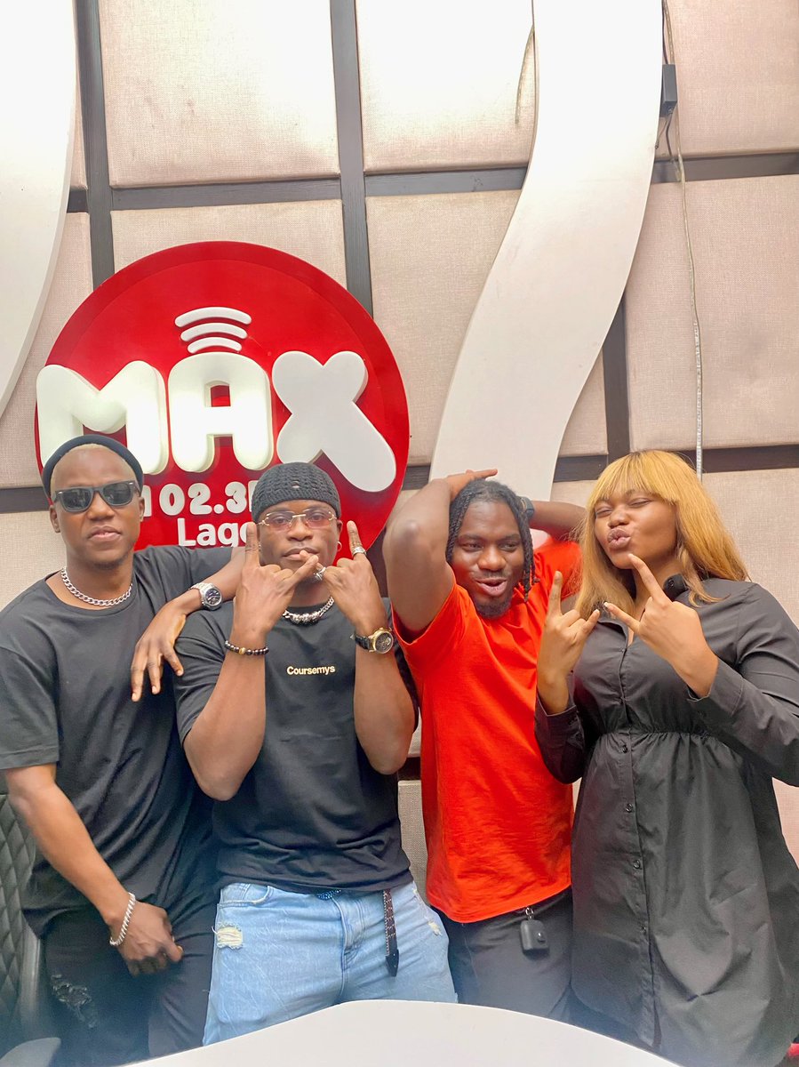 Max1023FM's tweet photo. It was vibe-filled moment today with amazing personalities @djvoyst and @dai_verse on the #maxhit show
Yet to listen to their latest hit titled Overload?๐ค
Go Stream Now ๐
.
.
.
#maxhits #djvoyst #daiverse #maxfm #newsongalert https://t.co/JE2QYbUZ7U