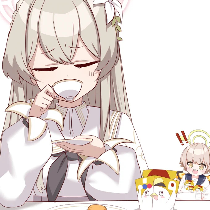 「唐揚げは紅茶には合いませんでしたね」#ブルアカ 