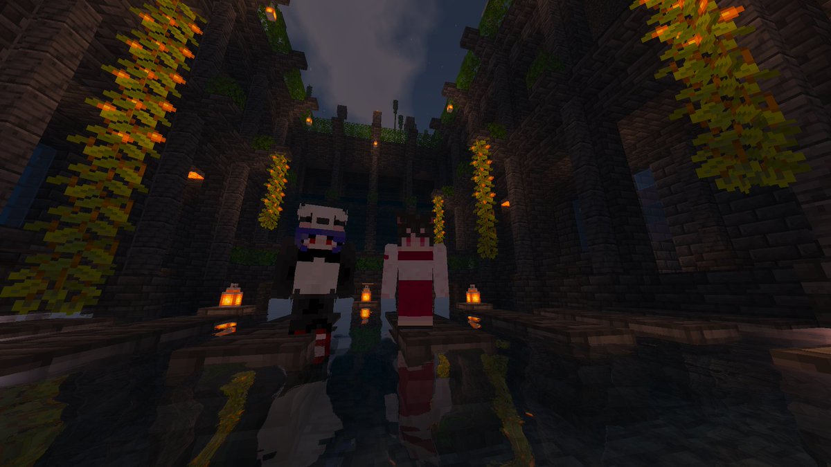 Rainbo_FPS's tweet photo. ゆいまと神殿風拠点作ったどおお！！
鯖参加してる人たち良かったら見に来てね！
マイクラででかい建築物作ったの初めてで
めっちゃ達成感すごいです！
#ストクラ https://t.co/ZEM8wnIsOy