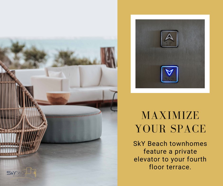 Sky360T's tweet photo. SkY Beach #luxury #townhomes feature a private elevator to your fourth floor terrace, plus our signature floating staircase, frameless glass balcony railings, and more features that exemplify our detail-oriented #design approach. ✨

Claim your piece of paradise in #PompanoBeach! https://t.co/PHEpMIhVvA