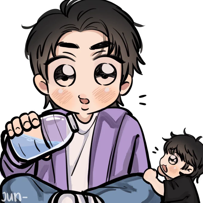 hyung is so mean..!! 🐰🐹😂