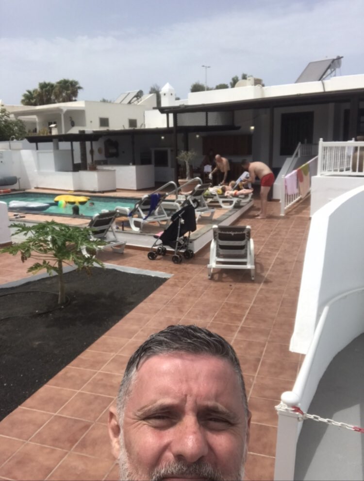 tamplin_michael's tweet photo. R’s on tour in lanzarote and smashing the bbq in the villa 😎❤️😎 https://t.co/IQleKVKzQX