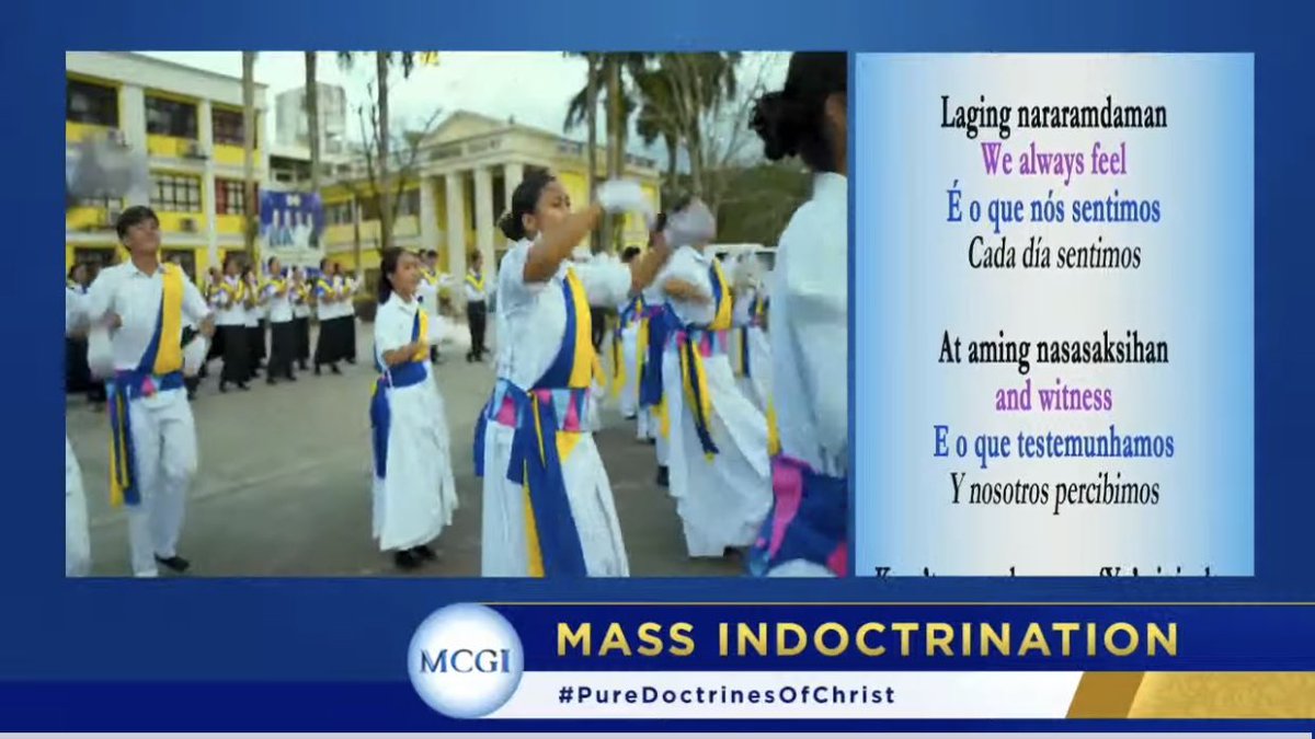 WensLazaro's tweet photo. 🎶Ksy gandang kapalaran ang aming nasumpungan mula sa kaitaasan. Pagiingat ng 'Yong kamay. Laging nararamdaman at aming nasasaksihan.🎶🎶

MCGI Msss Indoctrination Day 7
August 22, 2023

How Should We Treat People
#PureDoctrinesOfChrist 
#GlobalPrayerForHumanity https://t.co/DDyqqL1eQt