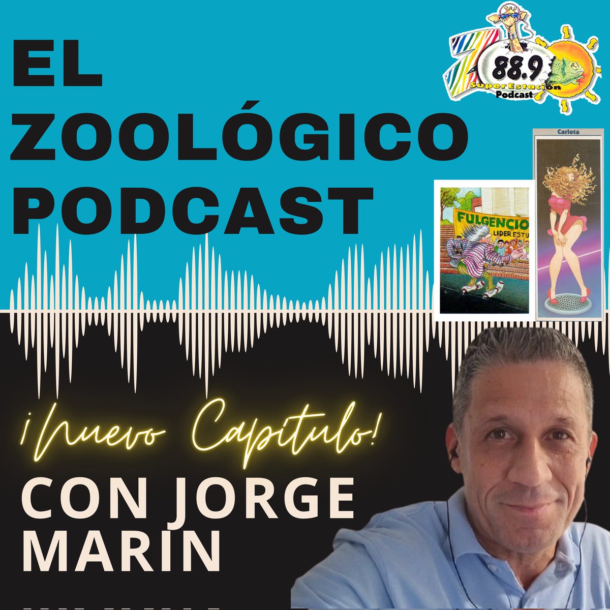 Superestacion's tweet photo. #ATENCION Hoy en #ElZoológicoPodcast revelamos  ¿Quién es Fulgencio y Carlota?🧓👄, toda la verdad de estos maravillosos personajes con Jorge Marín  🎧
https://t.co/rk9nYd0wXo
🎧 https://t.co/6OaxITSIHL @rayoenorbita @andresmarocco @juanpapuchis @FerPava88 https://t.co/XJFJAMaexk