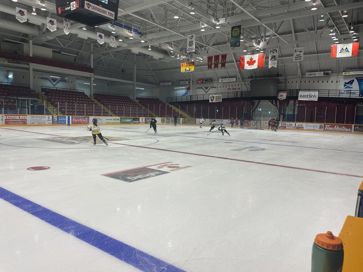 First day of hockey camps in the books! Some young eager players out on the ice yesterday!