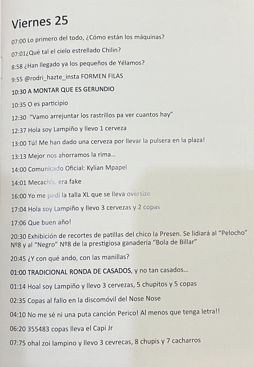 Esto es un programa de fiestas y lo demás son tonterías 😂😂

Enhorabuena a la comisión de fiestas de Valfermoso de Tajuña👏