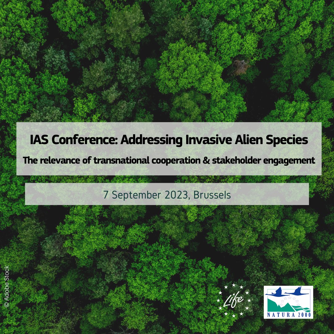 Want to learn more about invasive alien species in the #EU?🐟

Don’t miss out on the Invasive Alien Species Conference, as part of the #LIFEProject <a href="/LifeInvasaqua/">LifeInvasaqua</a>!

📅 September 7
📌 Brussels

Register now ➡️europa.eu/!wFTFkt