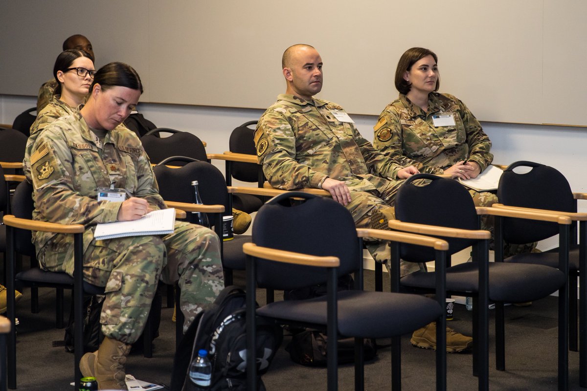 JsecNato's tweet photo. Delighted to welcome the 🇺🇸 @usairforce Advanced Logistics Readiness Officer Course (#ALROC) in #Wilhelmsburgbarracks in 🇩🇪#Ulm.

The agenda of the day included the role of #JSEC in #NATO, logistical challenges and how we coordinate with @US_EUCOM &amp; @21stTSC. 

#StrongerTogether https://t.co/E6K9ImtJqz
