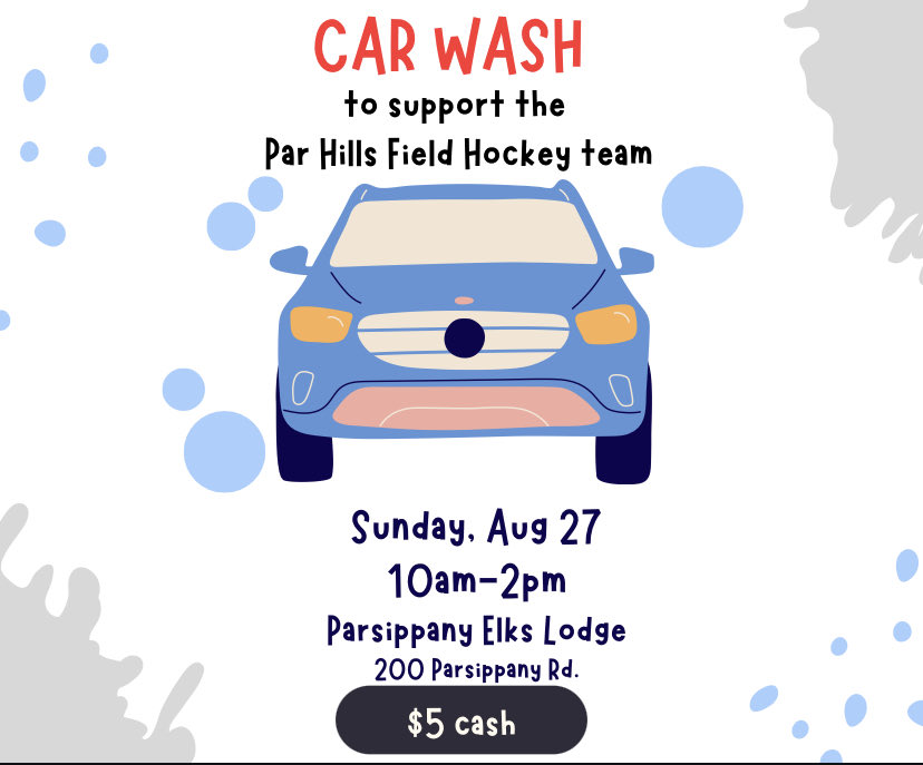 Please support the Par Hills field hockey team car wash this Sunday!
