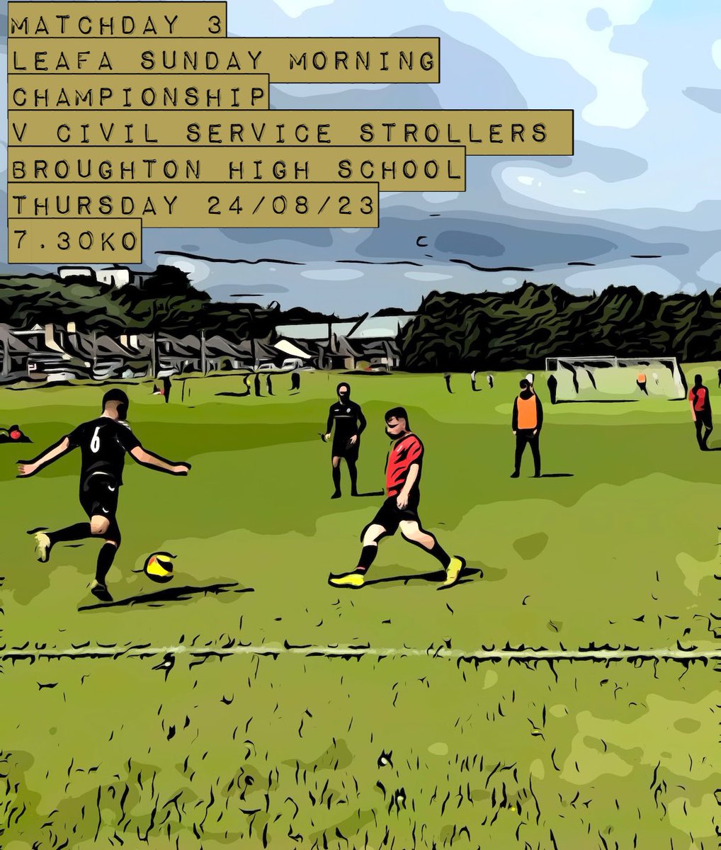 Games coming thick and fast, next up <a href="/Silvy_fc/">Civil Service Strollers AFC</a> at Broughton

Sponsors

optimalhealthchiropractic.co.uk

facebook.com/footlightsbar