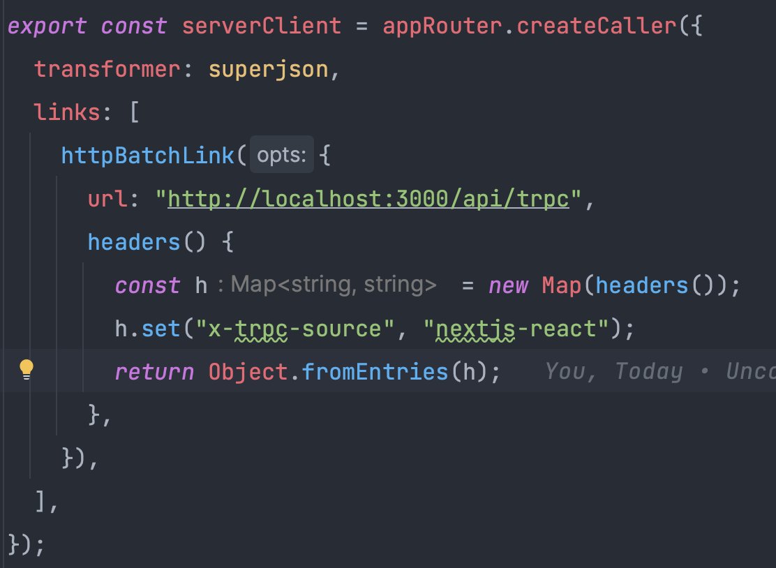 Hocus_pro's tweet photo. @jullerino @jherr @nextjs I have both in my code, but when using `appRouter.createCaller` to fetch server side and then pass it to the childs queries initalData, I get UNATHORIZED error. https://t.co/OhxhqNYN6S
