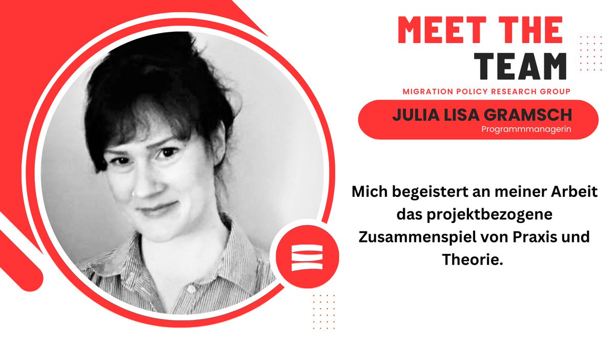 #MeetTheTeam! Heute: Julia Lisa Gramsch, seit 2020 Teil der MPRG, zu der Frage: Was begeistert dich an deiner Arbeit? Einen Einblick in den von ihr angesprochene Zusammenspiel von Praxis und Theorie findet ihr hier: bit.ly/44iouZt