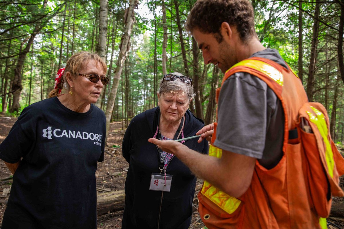 Some additional photos from yesterday's event.

As one of the goals with our Living Labs project with @cican_impactclimate, we aim to measure forest health and carbon sequestration rates of our 650 acres of forested land at our College Drive Campus. #impactclimate