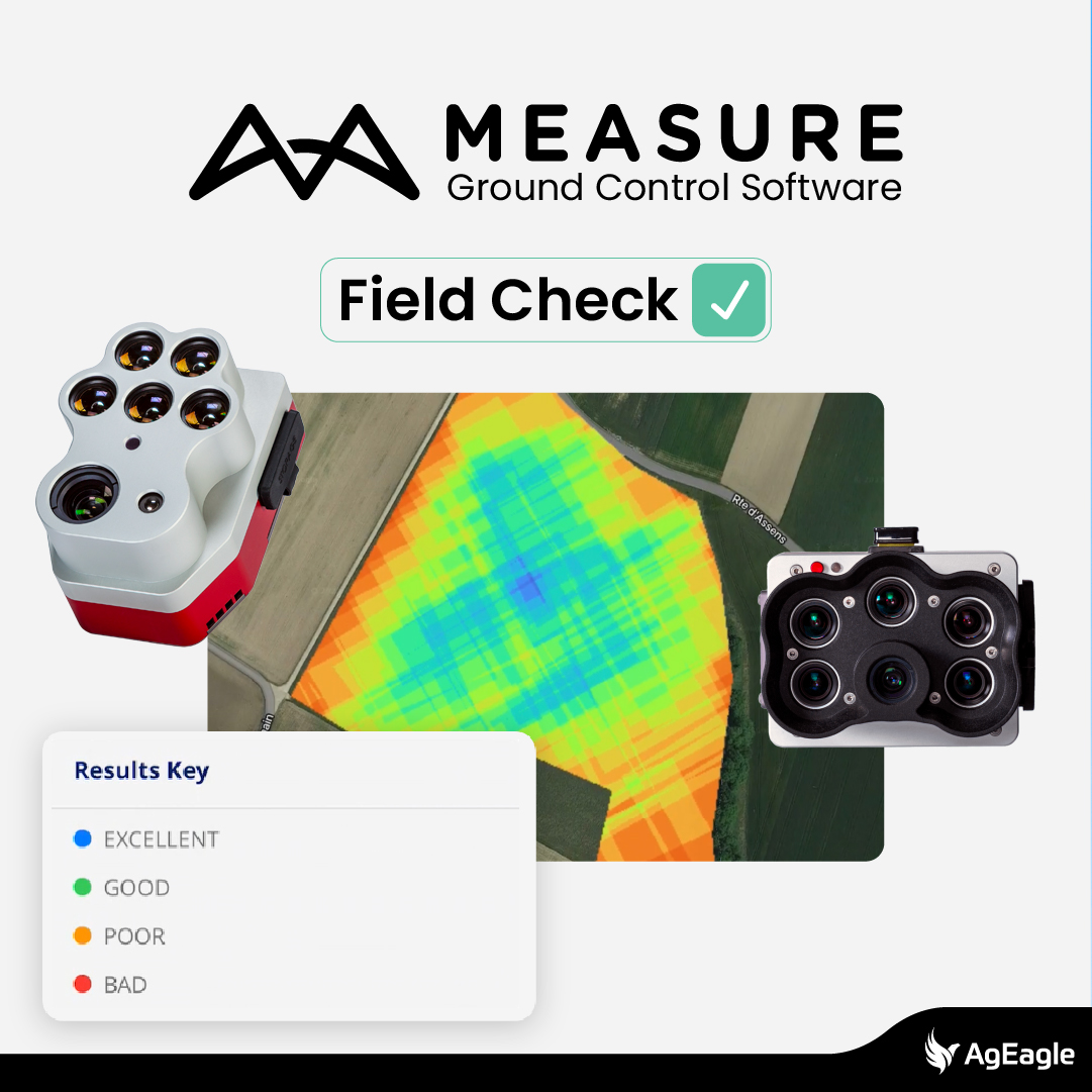EagleNXT's tweet photo. New! On-site #multispectral data quality control with the Measure Ground Control #dronesoftware app

Designed for compatibility with #MicaSense series sensors, #FieldCheck tool now reviews on-site multispectral imagery and suggests recapture flight paths: https://t.co/nAJqu0qQaq https://t.co/iQZNJpANtZ