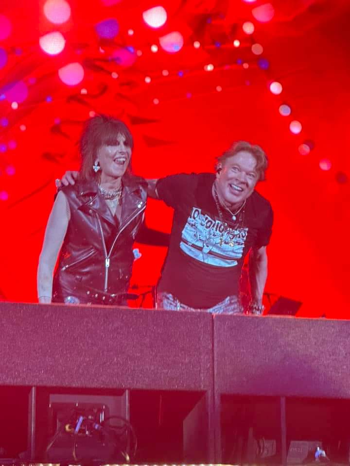 Chrissie Hynde e Axl Rose 💘
#thepretenders #gunsnroses 
(Foto: Jessica Broderick)