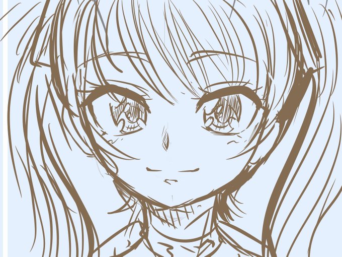 まだラフよ!絵柄マネしている作家さんは分かるかな!? 