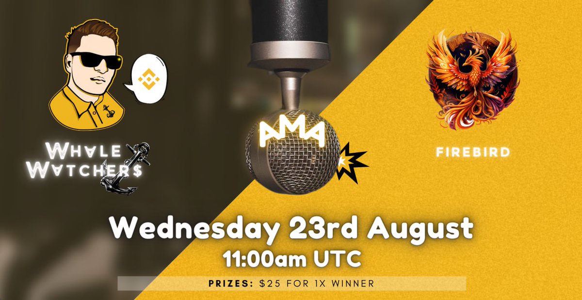 firebirdbsc's tweet photo. ⚓️ Upcoming FireBird AMA ⚓️

💎 Event: FireBird - Video AMA
📣 Where: https://t.co/N2nl2D3jAR
⏰ When: 23rd August 11:00AM UTC
💰 Prize: 1 x Winner of $25

🎗 Telegram: https://t.co/Cj3S4tKOus
🎗 Web: https://t.co/5yDmzSa950
🎗 Twitter: https://t.co/FrfDVX0eo7 https://t.co/IWNIEVFEfE
