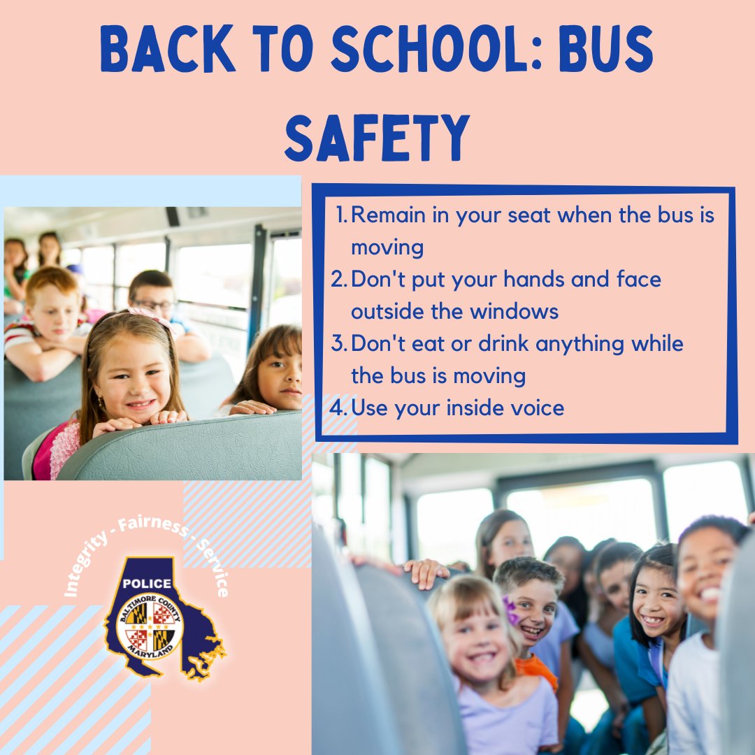 BaltCoPolice's tweet photo. #28DaysofSafety hosted by #BCoPD. For their safety, please ensure your children follow these school bus guidelines. #backtoschool #safety https://t.co/AjCUW2QvOB
