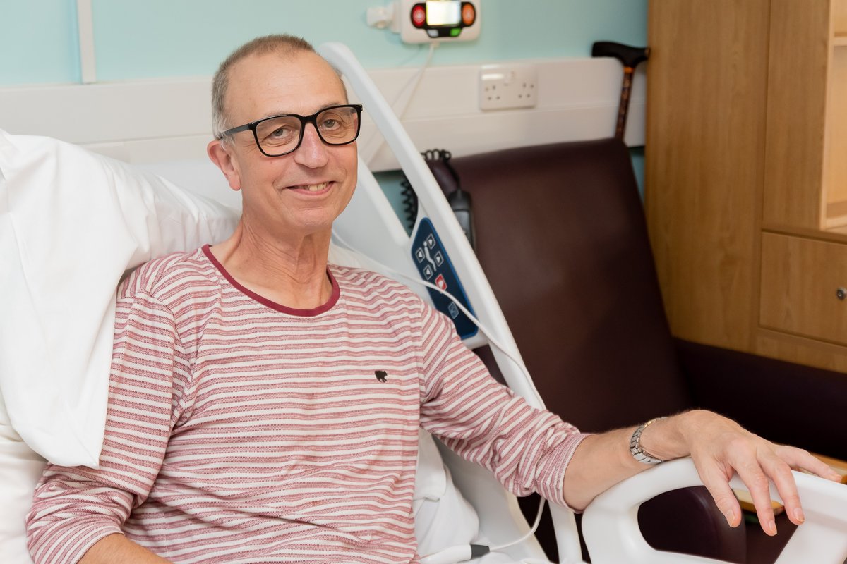 "I had a great laugh and joke with all the staff - they all had time for me."

Mick is a lorry driver living with cancer. He refuses to let his illness get him down. He tells us how a stay on the ward has helped get him back on his feet again: sfh.org.uk/news/mick-holl…