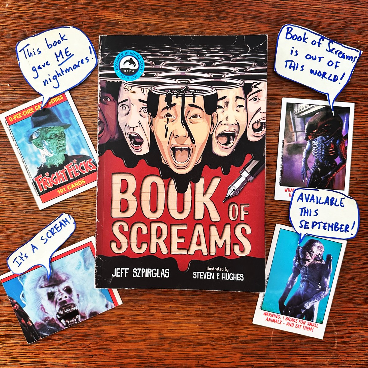 Coming next month from yours truly, <a href="/_StevenHughes/">Steven P Hughes</a> and <a href="/orcabook/">Orca Book Publishers</a> is #bookofscreams - already endorsed by TODAY’S MOST POPULAR CELEBRITIES! #middlegrade #horror #middlegradehorror #BackToSchool #newbook