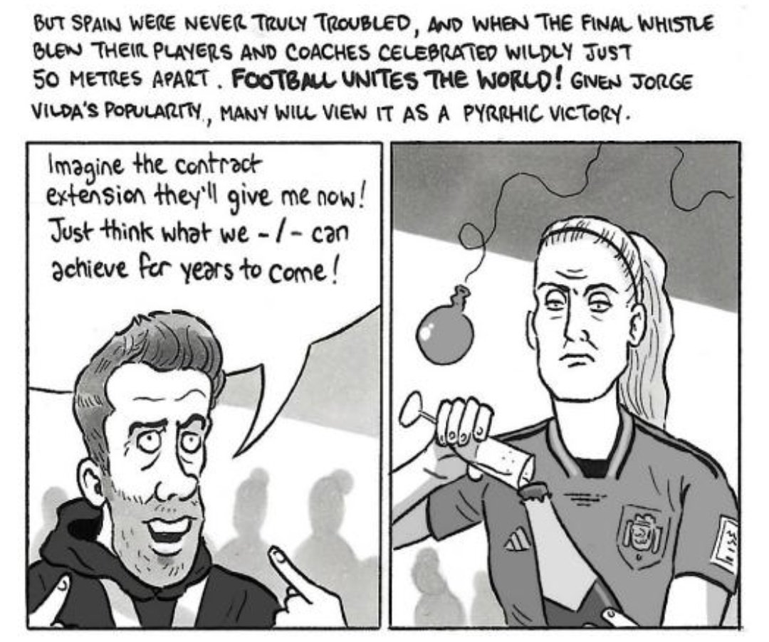 Esto de <a href="/squires_david/">David Squires</a> en <a href="/guardian/">The Guardian</a> 

"In midfield, Aitana Bonmatí's ability to scan the whole pitch is perhaps only rivalled by Luis Rubiales' talent for reading the room"

theguardian.com/football/ng-in…