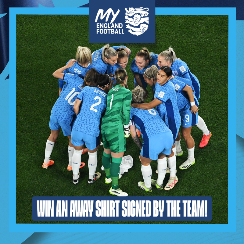 Lionesses's tweet photo. Here's your chance to win a #Lionesses away shirt signed by our @FIFAWWC squad! 🤩