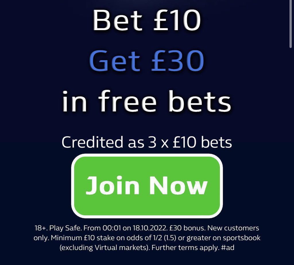 thetipsguide's tweet photo. COMPLETELY FREE £5 BET FOR NEW &amp; EXISTING ELIGIBLE CUSTOMERS 🙌🏼

Here 👉🏼 https://t.co/PFwnVjIoRT

Opt in required, claim from Friday! 🔥

Plus new customers can bet £10 at odds of 1/2 or higher &amp; get 3 x £10 free bets!

18+ gambleresponsibly #ad ts &amp; cs apply https://t.co/pmUkFkhczG