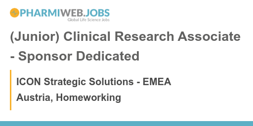 PW_AT's tweet photo. New Job!: (Junior) Clinical Research Associate - Sponsor Dedicated
https://t.co/Btr2i5vVXX
- ICON plc is a world-leading healthcare intelligence and clinical research organisation. From molecule to medicine, we advance clinical research provid
- Location: Home Working,Austria 
- https://t.co/ePlNd1AMmp