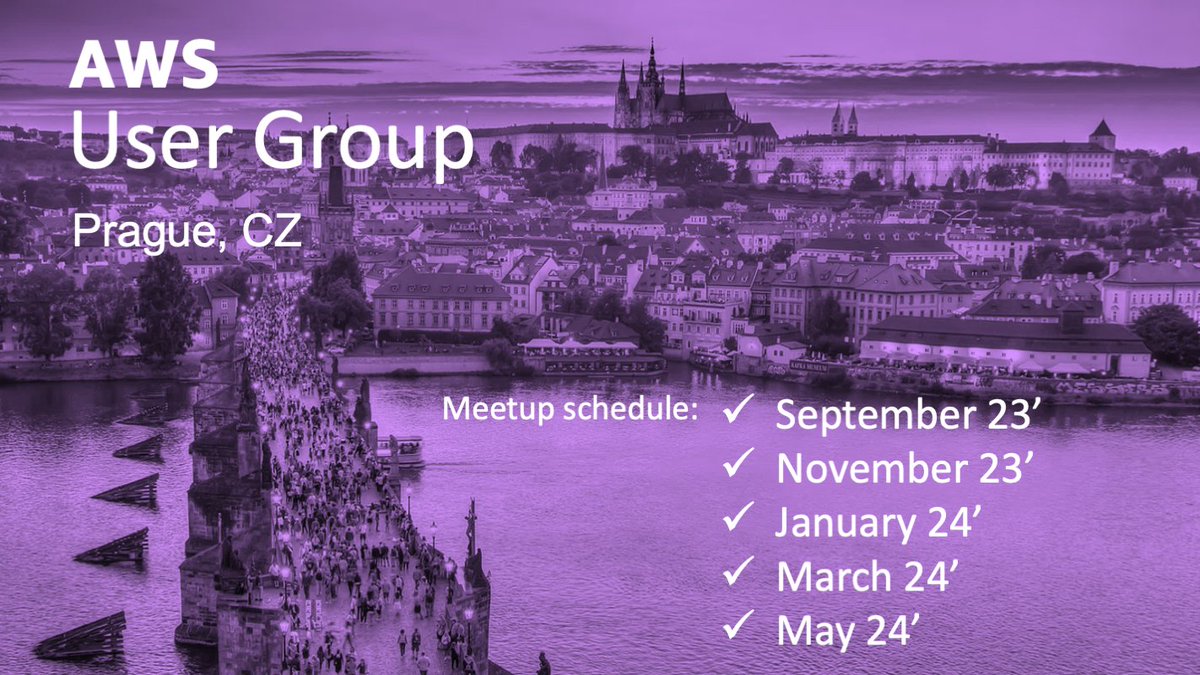 awsugcz's tweet photo. Are you prepared for the meetup season? AWS User Group Prague will be hosting bi-monthly meetups! Do you have any speakers you would like to suggest? Please let us know!  

#AWSUserGroup https://t.co/emFoB2ySgt