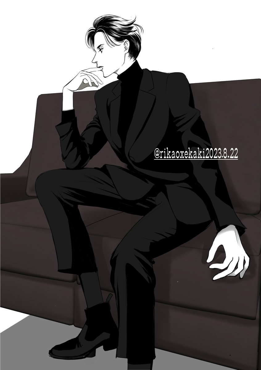 そういえばもともと横顔を描く方が好きだったんだよ 