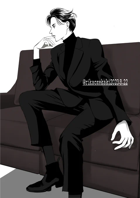 そういえばもともと横顔を描く方が好きだったんだよ 