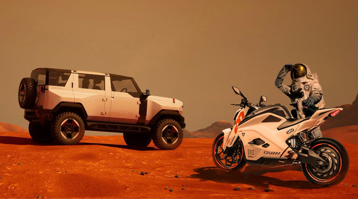 Narayan_UV's tweet photo. Haha.. Couldn't agree more partnering with Thar.e on an electric expedition. Here's to taking automotive design thinking to the next level!
#makeinindia #outofthisworld https://t.co/wHvb41YQo6