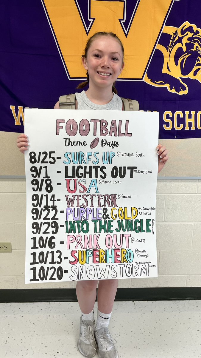 Thank you, Shannon, for this BEAUTIFUL sign advertising our <a href="/GOWHS_FOOTBALL/">Wauconda HS Football</a> themes this year! <a href="/GOWHS_StudSec/">🐾 PURPLE CRUSH 🐾</a> <a href="/BulldogLife_WHS/">Bulldog Life - WHS</a>